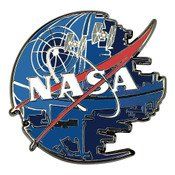 NASA Logo Star Wars Lapel Pin Hard Enamel Black Nickel