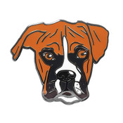 Fawn boxer face lapel pin