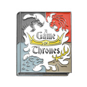 Classic Novels - A Game Of Thrones Lapel Pin Soft Enamel Black Nickel