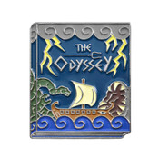 Classic Novels - The Odyssey Lapel Pin Soft Enamel Black Nickel