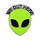 Alien Glow-in-the-dark soft enamel pin :: WE OUT HERE!