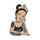 Tattooed Tiana Lapel Pin Hard Enamel Black Nickel