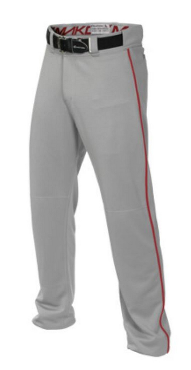 Easton Men's Full Baseball Pants Mako 2 Piped Contrast Color Piping