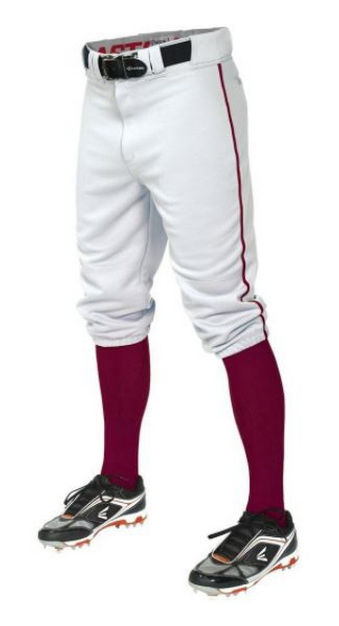 Easton Men's Baseball Pants Pro Plus Piped Knicker w/ Piping Short