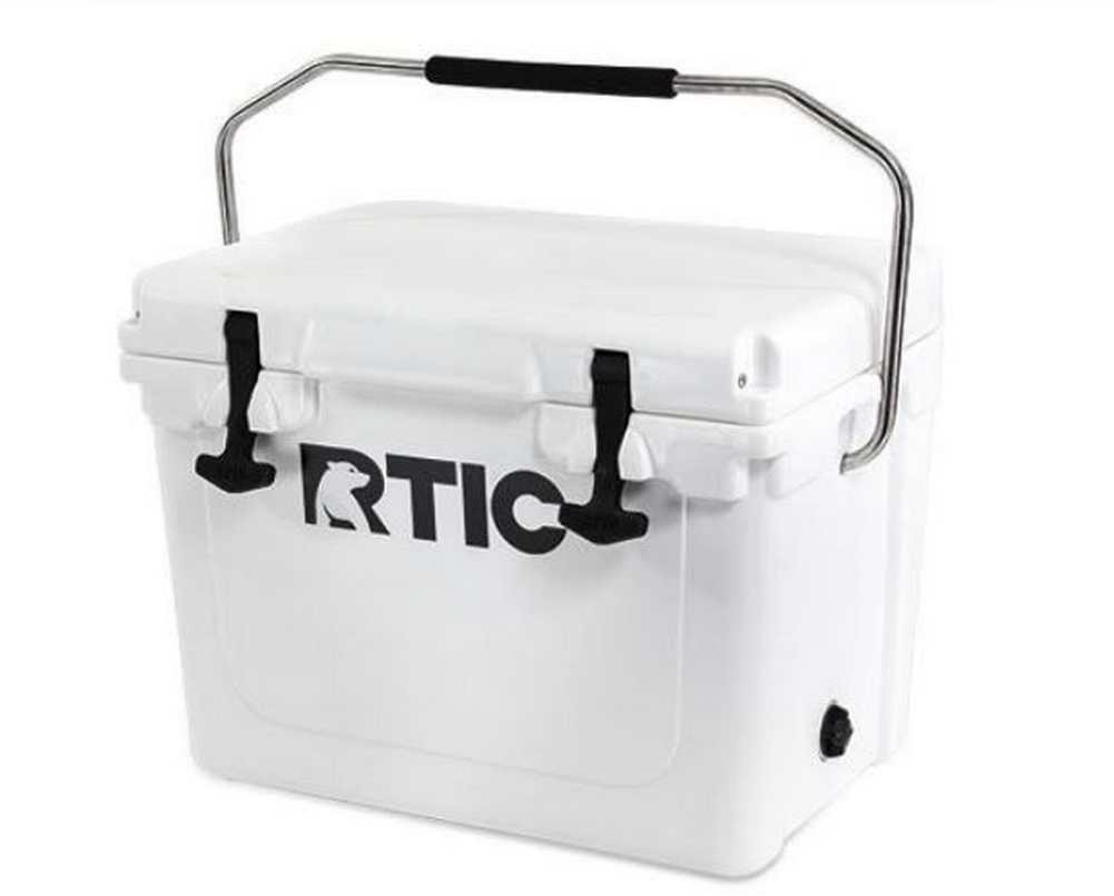 RTIC 20 Qt. RotoMolded Heavy Duty Commercial Grade White Cooler