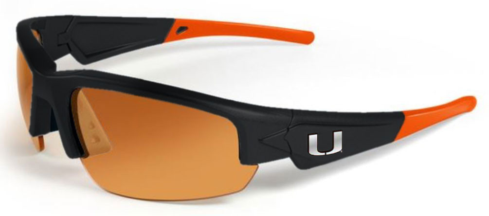 MAXX Dynasty 2.0 University Of Miami Hurricanes Sunglasses NCAA College ...