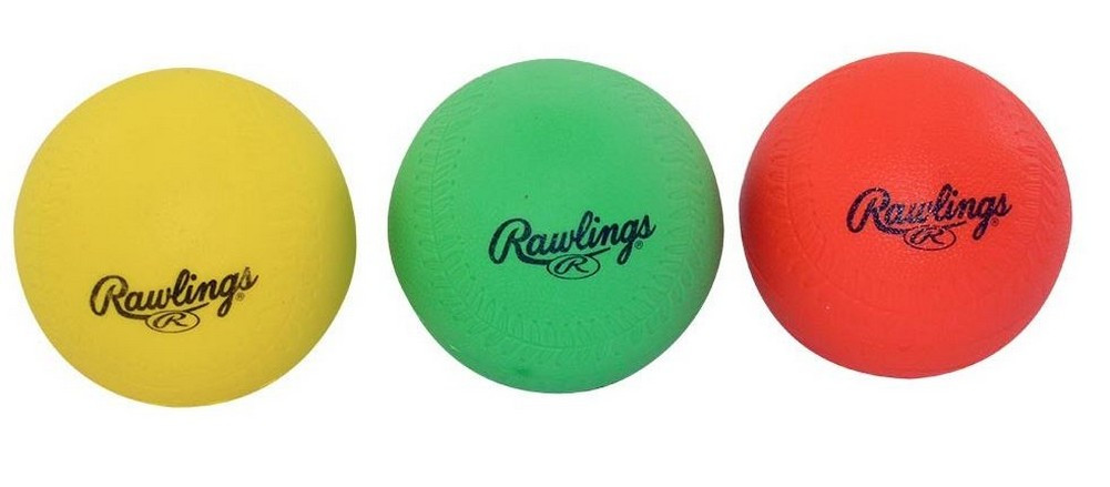 Rawlings Hit Trainer Foam Baseballs Set 12 Multi-Use Soft HITTRAIN-12 