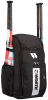 Worth Pro Slowpitch Softball Four Bat Backpack Sports Equipment Bag – Black