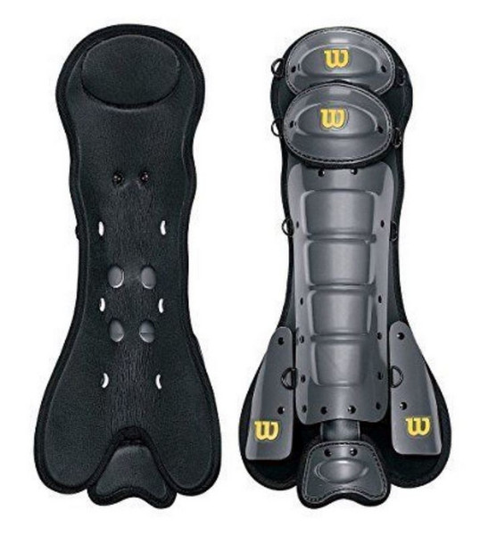Wilson Adult Pro Platinum Umpires Leg Guard Baseball Protective Gear