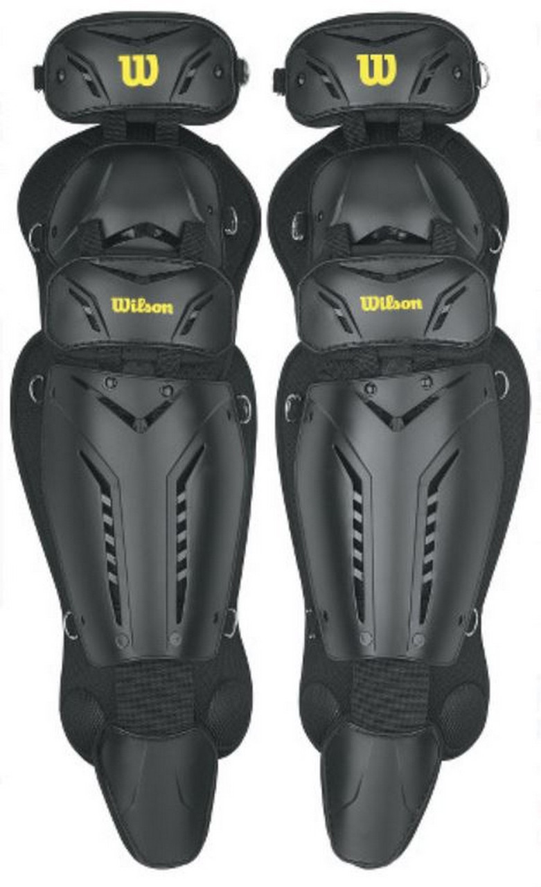 Wilson Adult Guardian Umpires Leg Guards Baseball Triple Knee Protection WTA342 Sports Diamond