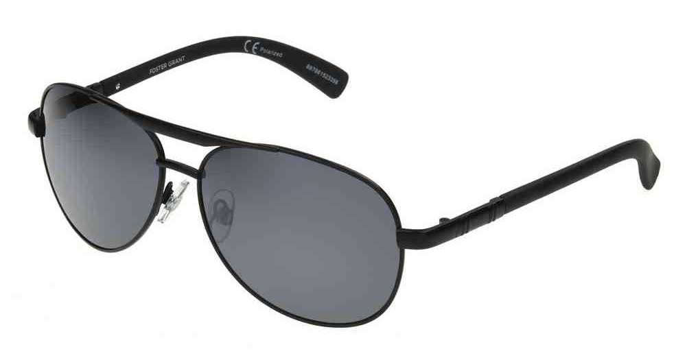 Foster Grant Men's Athletic Polarized Aviator Sunglasses 10241433.FWM
