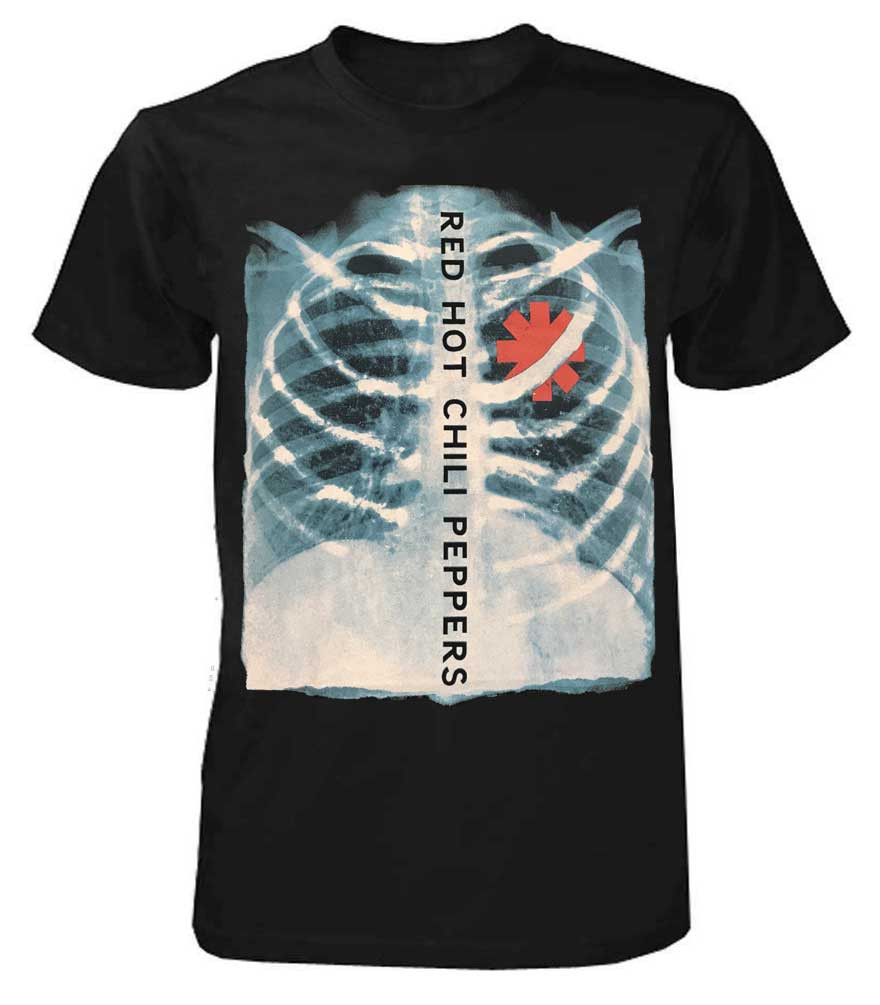 Red Hot Chili Peppers X-ray Band Tour T-Shirt Rock n Roll Music