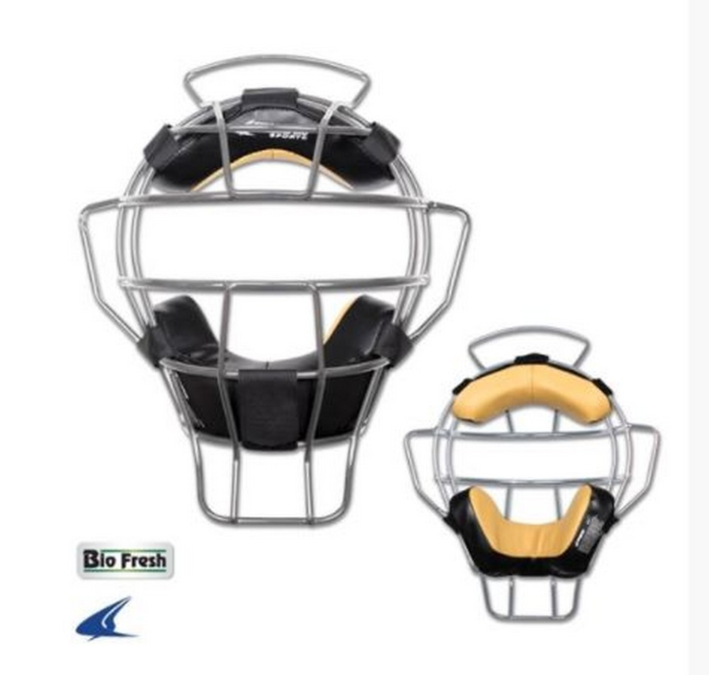 CHAMPRO ProPlus Aluminum Lightweight Umpire Mask DriGear Ump Black