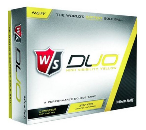 Wilson Staff Duo Soft Yellow Distance Golf Balls 4 Sleeves 12Pack