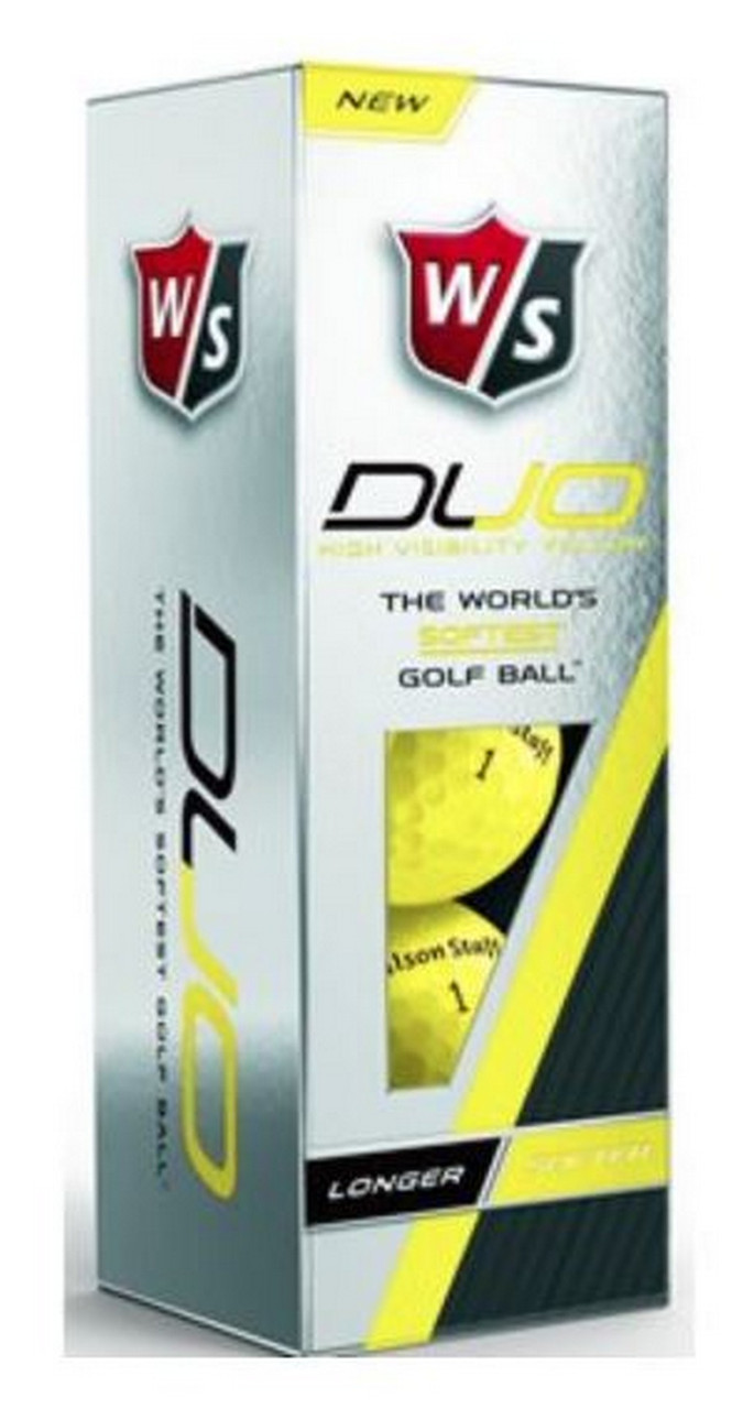 Wilson Staff Duo Soft Yellow Distance Golf Balls 4 Sleeves 12Pack WGWP35900 Sports Diamond