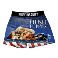 Brief Insanity Men's Hush Puppies Sleeping Dog Boxer Shorts Underwear 7049