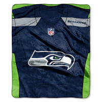 The Northwest NFL Seattle Seahawks Royal Plush Raschel 50"x60" Throw Blanket