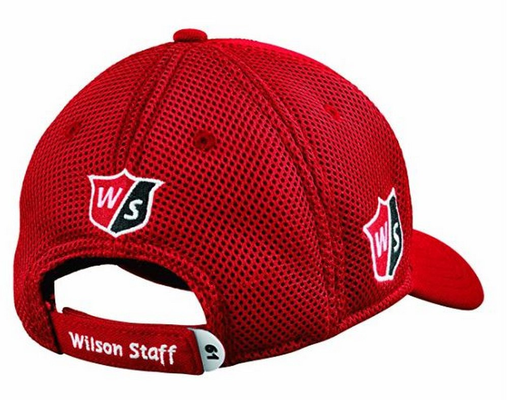 Wilson Staff W/S Golf Tour Mesh Baseball Cap Hat Adjustable Curved Brim