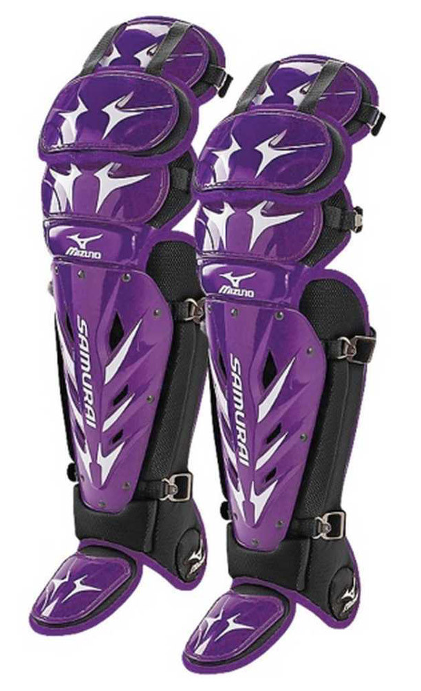 Mizuno Samurai G3 15.5" Catcher Intermed Shin Guards, Color Options