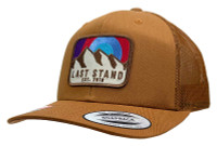 Last Stand Mountain Range Patch Adjustable Snapback Baseball Cap – Camel Brown
