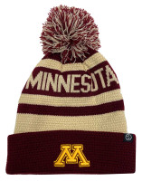 Zephyr Minnesota Gophers Klammer Embroidered Logo Knit Hat – Maroon/Cream