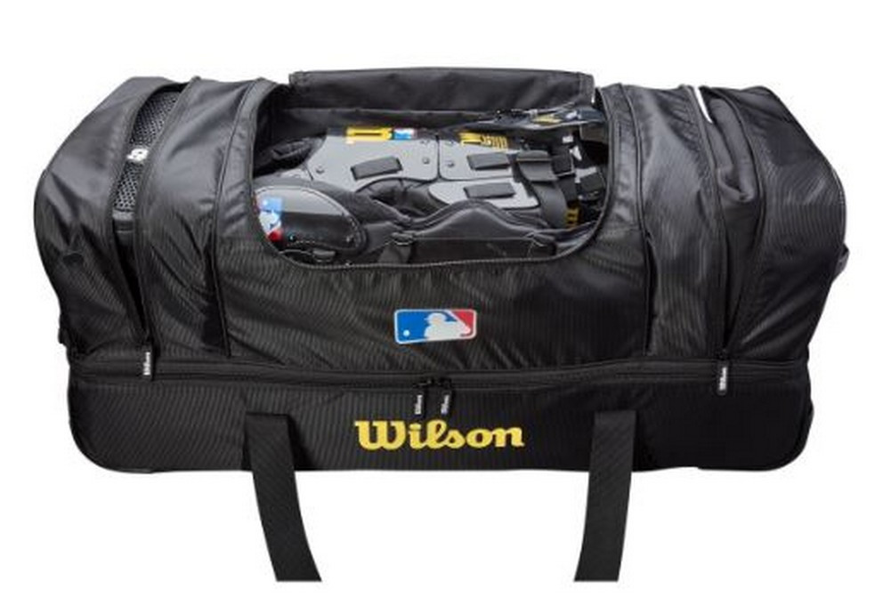Wilson Black Umpire Gear Wheeled Equipment Bag Duffel 36x16x15 Duffle