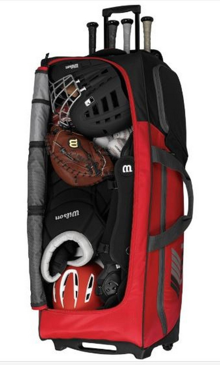 Wilson Pudge 2.0 Wheeled Catcher Equipment Bag Duffel Duffle Baseball