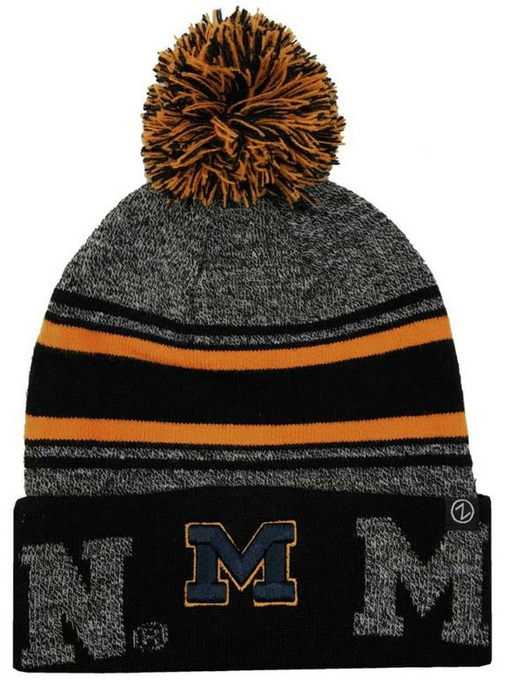 Zephyr Hats University of Michigan UM Orbit Knit Hat NCAA College ...