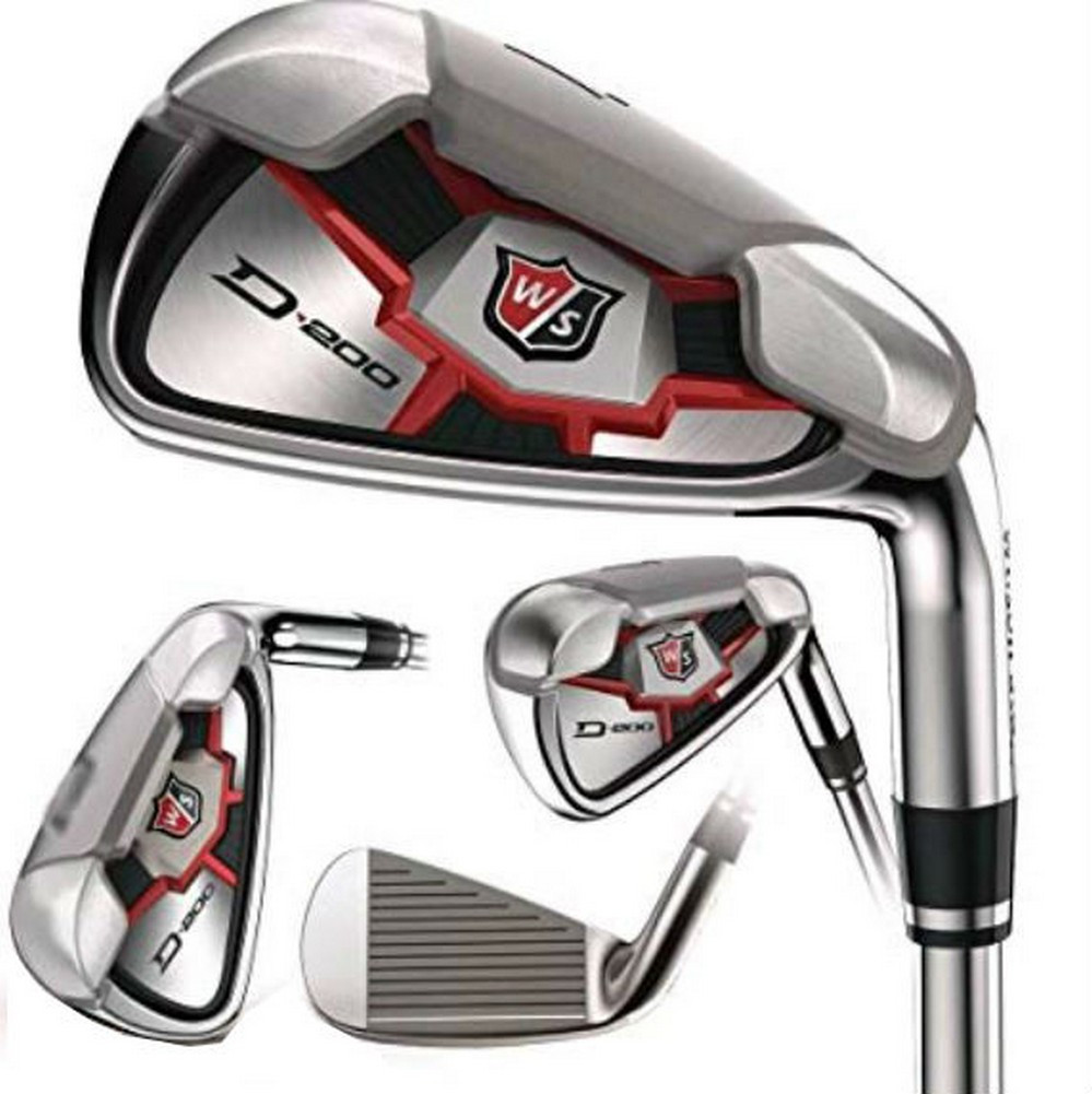 Wilson Staff Men's D200 Iron Set Steel Golf Clubs 7pc Set 5PW GW