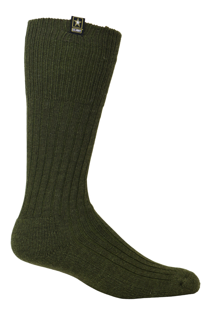 U.S. Army Men's Military Wool Over The Calf Socks w/ Antimicrobial 7226