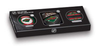 Inglasco NHL Hockey Fan's Gift Box Puck/Coaster/Media Holder, Minnesota Wild