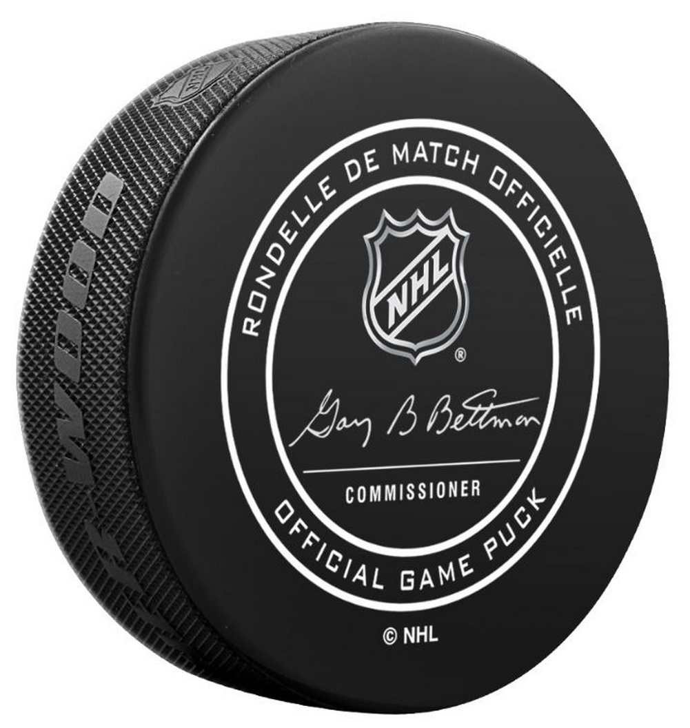 Inglasco NHL Detriot Red Wings Regular Season 960T Official Game Puck Cube Black Sports Diamond
