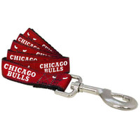 All Star Dogs NBA Chicago Bulls Metal Buckle Nylon 6 Foot Pet Leash Team Logo