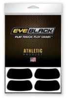 EyeBlack 18 Pair All Sports Eye Black Anti Glare Medical Grade Stickers – Black