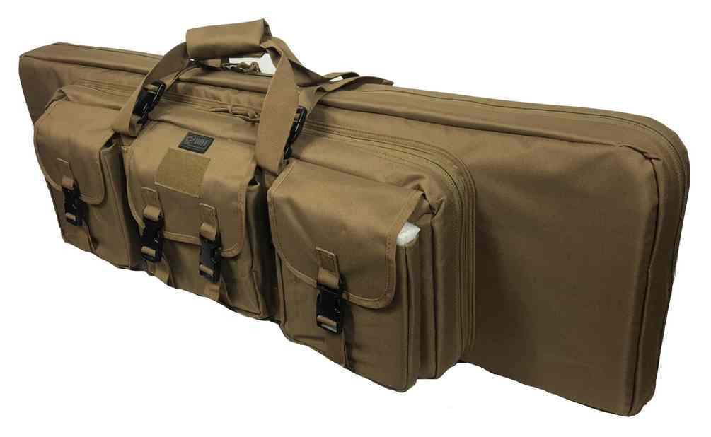 DDT Double Rifle Case Gun Carrier 42" x 14" Tactical Military 5 Colors