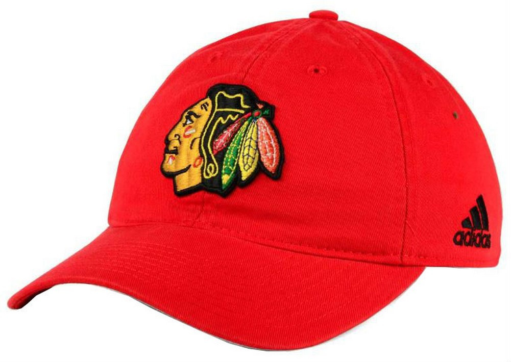 Adidas NHL Hockey Chicago Blackhawks Cap Hat Dad Slouch Adjustable ...