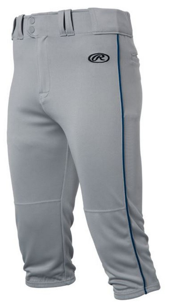 Rawlings Mens Adult Launch Baseball Pants Piped Knicker Short Style
