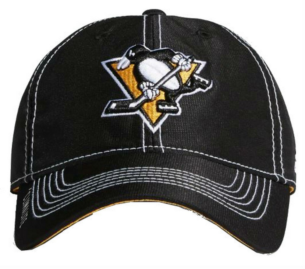 Adidas NHL Hockey Pittsburgh Penguins Cap Hat Slouch Dobby ADJ