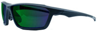 Raze Eyewear Prime Sport Sunglasses Sun Protection Green Mirrored (Black/Smoke)