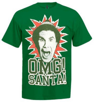 REX OMG Santa Elf Movie Graphic Tee T-Shirt Adult Christmas Holiday REX-OMGSANTA