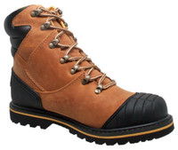 AdTec Men's 7" Steel Toe Work Boot Oiled Leather Light Brown 9804