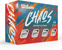 Wilson Unisex WG2008202 Chaos Golf Balls - 24-Balls - White