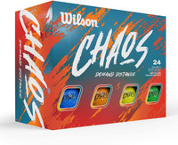 Wilson Unisex WG2008202 Chaos Golf Balls - 24-Balls - Colored
