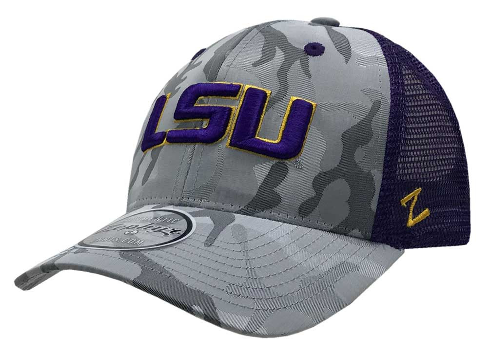 Zephyr Louisiana State University Battalion LSU Camo Hat Baseball Cap