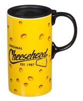 Original Cheesehead Ceramic Tall Boy Travel Cup w/ Gift Box, 20 oz. 3TBT5070