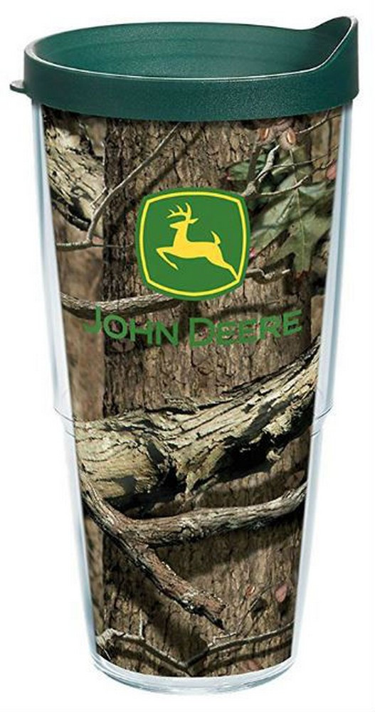Tervis 24 oz John Deere Mossy Oak Tumbler Mug Travel Cup/Lid Dishwasher
