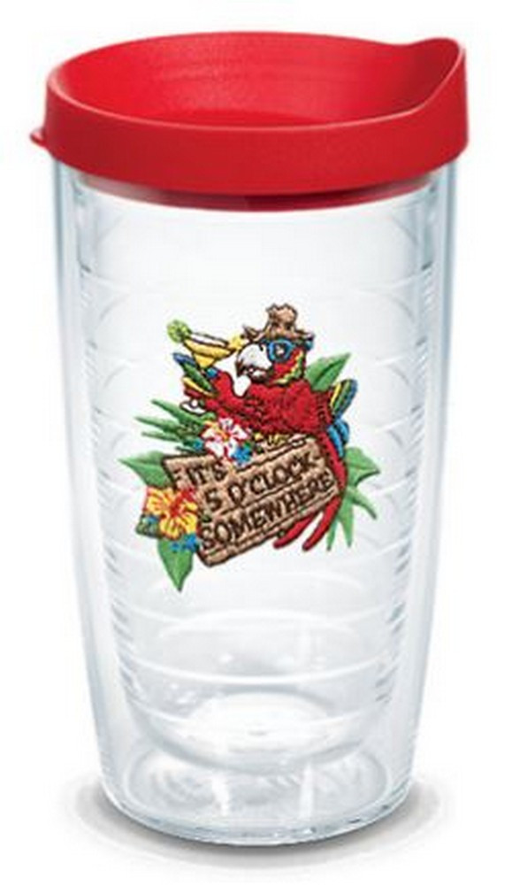 Tervis 16 oz 5 O'Clock Somewhere Tumbler Mug Travel Cup w/ Lid Dishwash