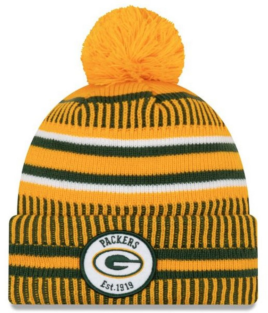 New Era Green Bay Packers 2019 Official Cold Weather Home Knit 