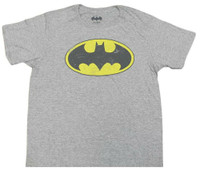 Batman Men's Tee T-Shirt Super Hero DC Comics Marvel Justice League BatmanGrey