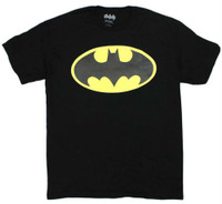 Batman Men's Tee T-Shirt Super Hero DC Comics Marvel Justice League BatmanBlack